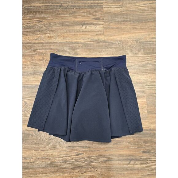 Spanx Get Moving Skort XL Navy Built-In Shorts Pocket Active Athletic Skirt - Picture 10 of 12